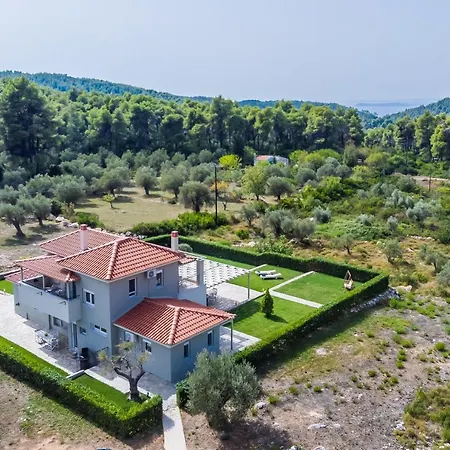 Luxury With Private Pool In Skopelos, Ideal For Families, Aelia By Kardous *