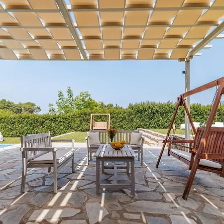 Luxury With Private Pool In Skopelos, Ideal For Families, Aelia By Kardous Villa